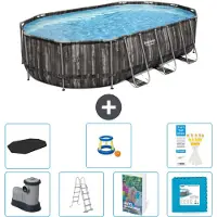 Bestway Power Steel Ovaal - 610x366x122 cm - 6-delig - Model S570