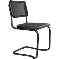 Dutchbone Carree Eetkamerstoelen Zwart - Set van 2