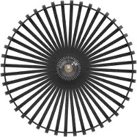 Eglo Mogano 3 Plafondlamp - E27 - Ø 43 cm - Zwart - Staal