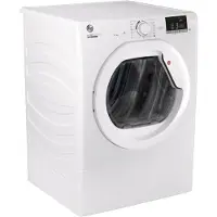 Hoover HLE V10DG Droogtrommel met Ventilatie - 10kg - Wit - C - Vrijstaand - HLEV10DG
