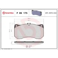 Brembo P 85 175 Remblokken