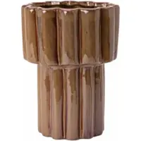 Fonq Ceramic Vaas H26 cm - Brown