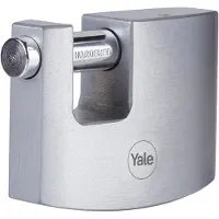 Yale Y124B/60/110/1 hangslot 60 mm zilver sleutelslot