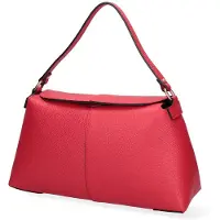 Roberta Rossi Dames Schoudertas Echt Leer Dollar Verstelbare Draagriem Italy Beige UNICA 33x19x12 cm