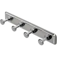 Geesa Serie 5000 kapstokje met 4 haken Chroom