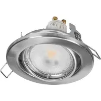 Osram 4099854631733 Inbouwspotset, GU10, 4,5W, 2700K, satijn nikkel