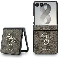 GUESS hoesje - Geschikt voor Samsung Galaxy Z Flip 8 - Bruin