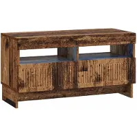 vidaXL LED tv-meubel ALKMAAR 81 x 35 x 43 cm Oud hout Bewerkt hout