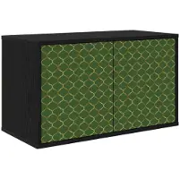 vidaXL Wand gemonteerd TV Kast GELEEN 69 x 33 x 40 cm Zwart eiken