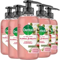 Dettol Handzeep - Antibacterieel - Floral & Fruity - Vlinderbloesem & Appelextract - 300ml x5