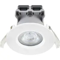 Megaman LED inbouwspot Matter Tego, wit, RGBW, IP65, smart dimbaar, wit / opaal, Badkamer, Kunststof, plafondlamp