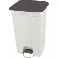 Probbax Pedaalemmer - Container met deksel - Verrijdbaar - HACCP - 90 liter - Grijs