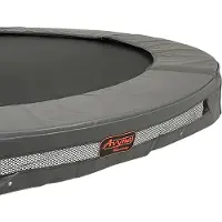 Avyna Trampoline Rand Ø270 cm – InGround – Universeel – Rond – Grijs – Heavy Duty kwaliteit – Geschikt voor alle merken