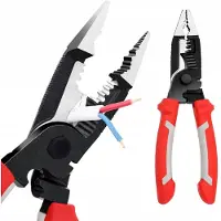 Rosfix Elektricienstang Multitang 9-in-1 - Cr-V 215 mm - Antislip Houder 290 g