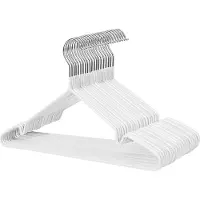 Hoppa! Kleerhangers, 20 st, Metaal, Wit
