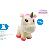 Happy horse Pluche Eenhoorn Knuffel - Unicorn - 16 x 10 x 18 - 1 stuks
