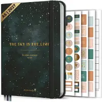 Systemyze Agenda 2027 A5 Hardcover - Weekplanner - Maandplanner - Planner - Jaarplanner 2027 - Habit Tracker - 170 Stickers - Sky