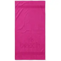Zohome Strandlaken Turtle Beach - 100x200 cm - 100% Katoen - Pink - Badlaken - Strandlaken - Strandhanddoek