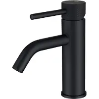 Luzzo serru messing wastafelkraan laag diamondgrip mat