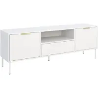 Selsey Vena – TV-meubel met 2 deuren, lade en nis - Wit - 160cm