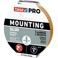 TESA Mounting PRO Schmal 66714-00000-00 Montagetape Wit (l x b) 10 m x 9 mm 2 stuk(s)