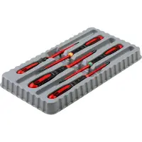 Bahco Schroevendraaierset ERGO | geïsoleerd | VDE | driecomponentengreep | smal blad | gleuf | Phillips | TORX - 5-delig - BE-9871SL