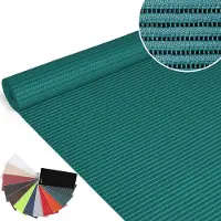 ANRO Badmat Turquoise 130x120cm Antislip Douchemat Afwasbaar Sneldrogend