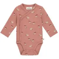 A Tiny Story romper met print - oudroze Meisjes Katoen Ronde hals All over print - maat 68