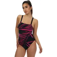 Speedo - AmberGlow Printed Shaping One Piece - Zwart/Roze