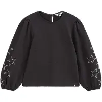 We fashion Blouse antraciet / wit