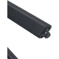 HAUSS SPOLE Eetkamerstoel - Kuipstoel Met Armleuningen - Set Van 2 - Comfortabel En Onderhoudsvriendelijk - Voor Eetkamer En Bureau - Kunstleer Zwart