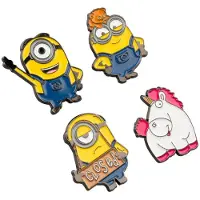 Grupo Erik Set van 4 Minions-speldjes (Minions) – een verzamelobject, ideaal als cadeau