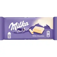 Milka 6 Repen Chocoladereep Wit á 100 gram - Voordeelverpakking Snoepgoed