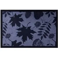 Vica International Deurmat Leaves Shadow antraciet - 40x60 cm