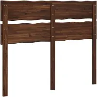 vidaXL Live Edge Hoofdbord ROSTOCK Donkerbruin 135 cm