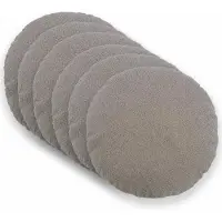 vidaXL Kussensloop 6 pcs HEERLEN Lichtgrijs Ø 30 cm Bouclé