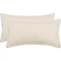 vidaXL Kussensloop 2 pcs HOUTEN Crèmekleurig 40 x 80 cm Bouclé