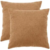 vidaXL Kussensloop 2 pcs HEERLEN Beige 55 x 55 cm Bouclé