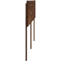 vidaXL Live Edge Hoofdbord ROSTOCK Donkerbruin 135 cm