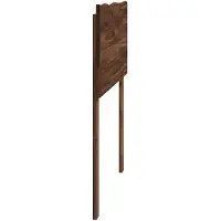 vidaXL Live Edge Hoofdbord ROSTOCK Donkerbruin 100 cm