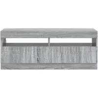 vidaXL LED-TV-kast, Sonoma-grijs, houtvezel