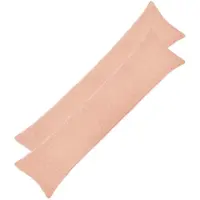vidaXL Kussensloop 2 pcs HEERLEN Roze 40 x 145 cm Bouclé