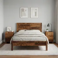 vidaXL Nachtkastje 2 st Oud hout 33,5 x 34,5 x 50 cm Bewerkt hout