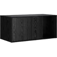 vidaXL Kattenkrat Meubel Zwart eiken 100 x 49 x 45 cm Bewerkt hout