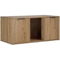 vidaXL Kattenkrat Meubel Artisanaal eiken 100 x 49 x 45 cm