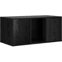 vidaXL Kattenkrat Meubel Zwart eiken 100 x 49 x 45 cm Bewerkt hout