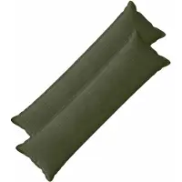 vidaXL Kussensloop 2 st HOUTEN Groen 40 x 145 cm corduroy