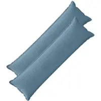 vidaXL Kussensloop 2 st HOUTEN Blauw 40 x 145 cm corduroy