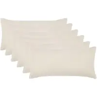 vidaXL Kussensloop 6 pcs HEERLEN Crèmekleurig 40 x 70 cm Bouclé