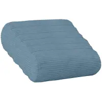 vidaXL Kussensloop 6 pcs HEERLEN Blauw Ø 15 x 40 cm corduroy